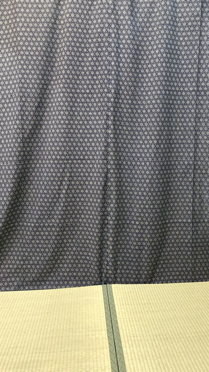 和柄背景（麻の葉・藍）置き畳 - Studio Nagoya Base
